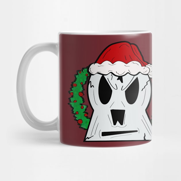 Christmas Skull by creationoverload